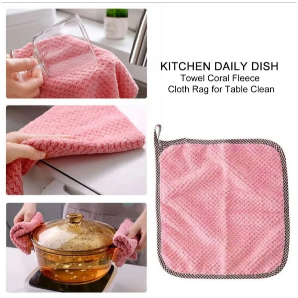 SG Kain Lap Dapur Gantung Hand Towel Microfiber Lap Microfiber Dapur Kain Lap Micro Fiber Anti Minyak