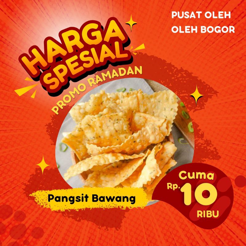 

Pangsit Bawang Putih Renyah | Keripik Pangsit 500gr, 1kg, 250gr