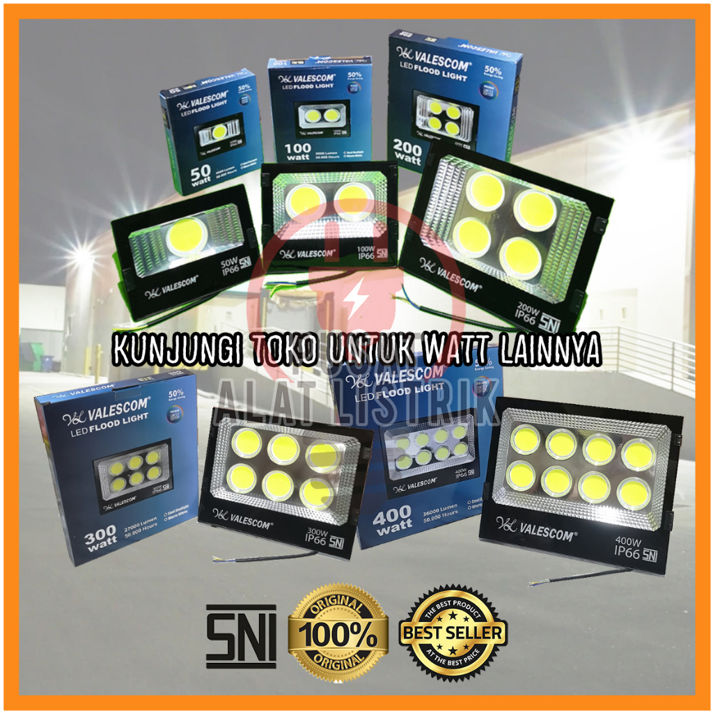 LAMPU SOROT LAMPU TEMBAK 400W 400WATT 400 WATT 400 W CAHAYA PUTIH / KUNING WARM WHITE KAP LED SOROT OUTDOOR TEMBAK COB