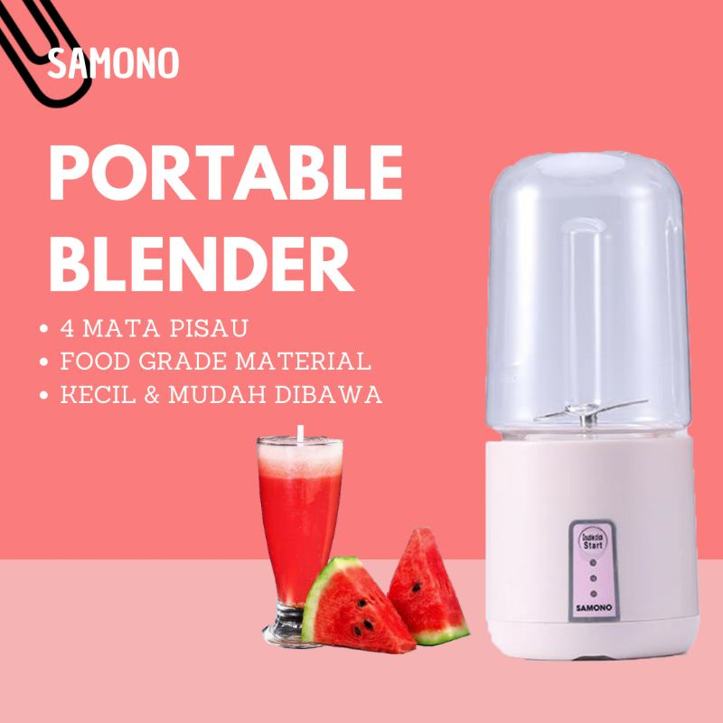 PORTABLE JUICER BLENDER ( 4 mata pisau ) - BLENDER CHARGE JUICE