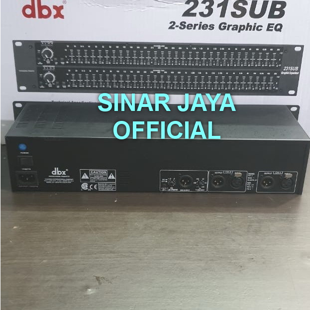 EQUALIZER DBX231 DBX 231 PLUS SUBWOOFER TERBAIK EKUALISER SUB OUTPUT
