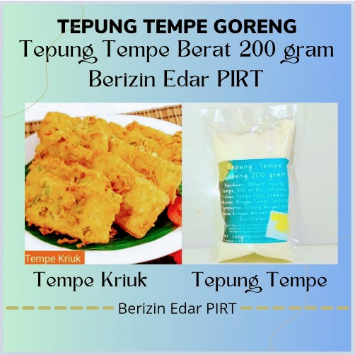 

Food Culinary Tepung Tempe Goreng Kriuk 200gr