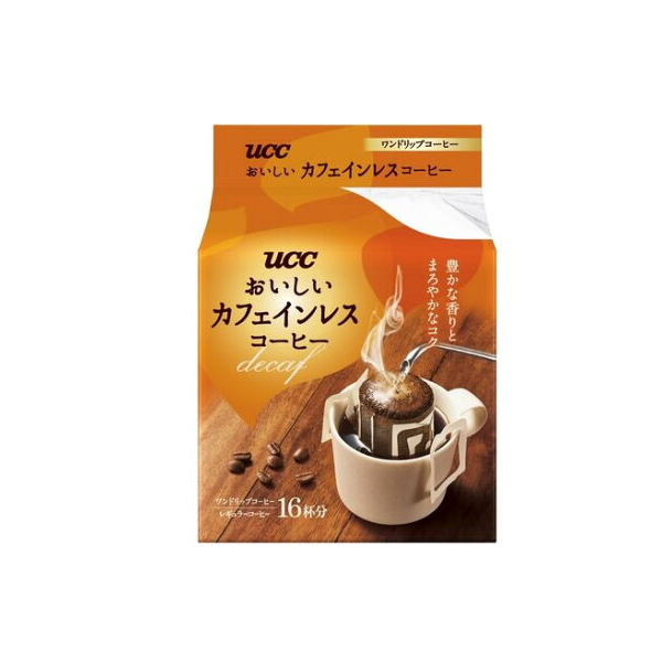 UCC Ueshima Delicious Decaf One Drip Coffee Caffeineless 16 x 7 Gram