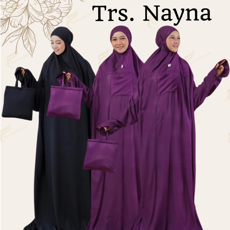 mukena terusan polos hitam mukena ustadzah