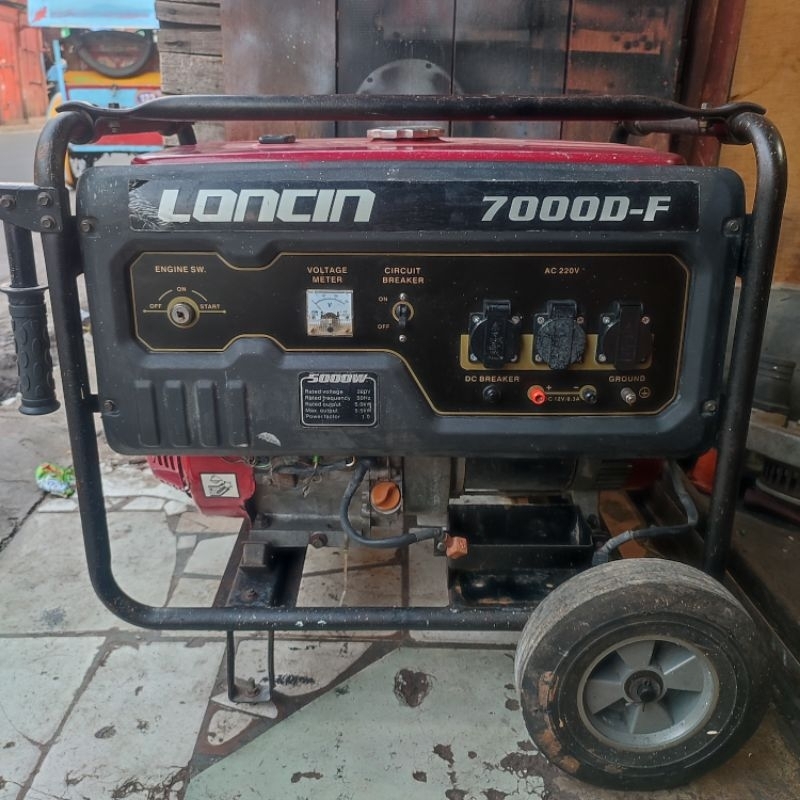 Mesin Genset Loncin 7000D-F 5500 Watt Starter Originall