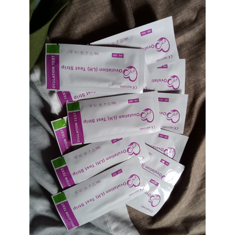 WARNA UNGU Tes Ovulasi Masa Subur Kesuburan Wanita LH Tespek Strip Ovulation Test