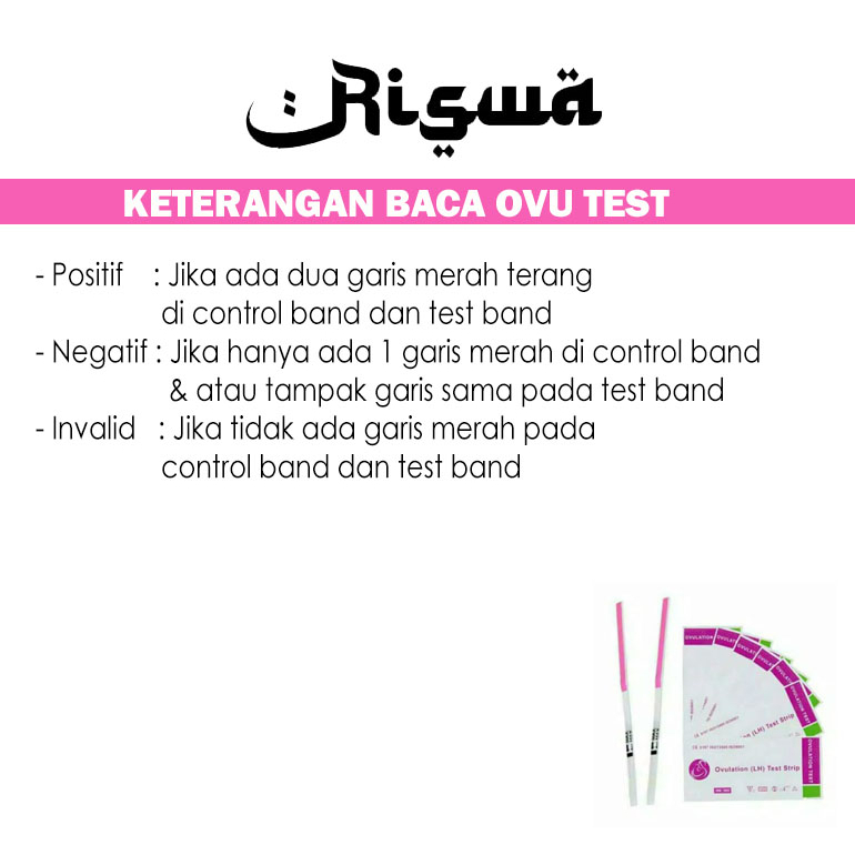 WARNA UNGU Tes Ovulasi Masa Subur Kesuburan Wanita LH Tespek Strip Ovulation Test