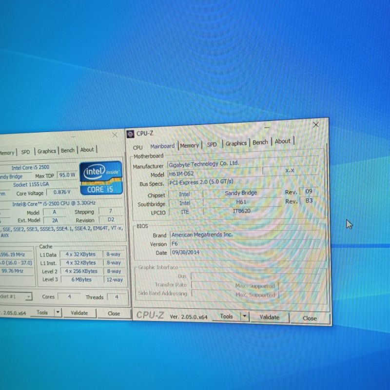 PAKET Motherboard Gigabyte GA-H61M-DS2 Processor i5-2500 SandyBridge