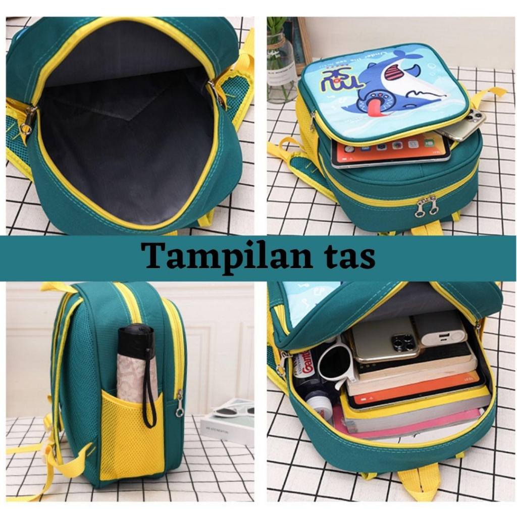 [MONA] Tas Ransel Sekolah Gambar Unik dan Lucu Warna Cerah Kualita Import Premium -M0230