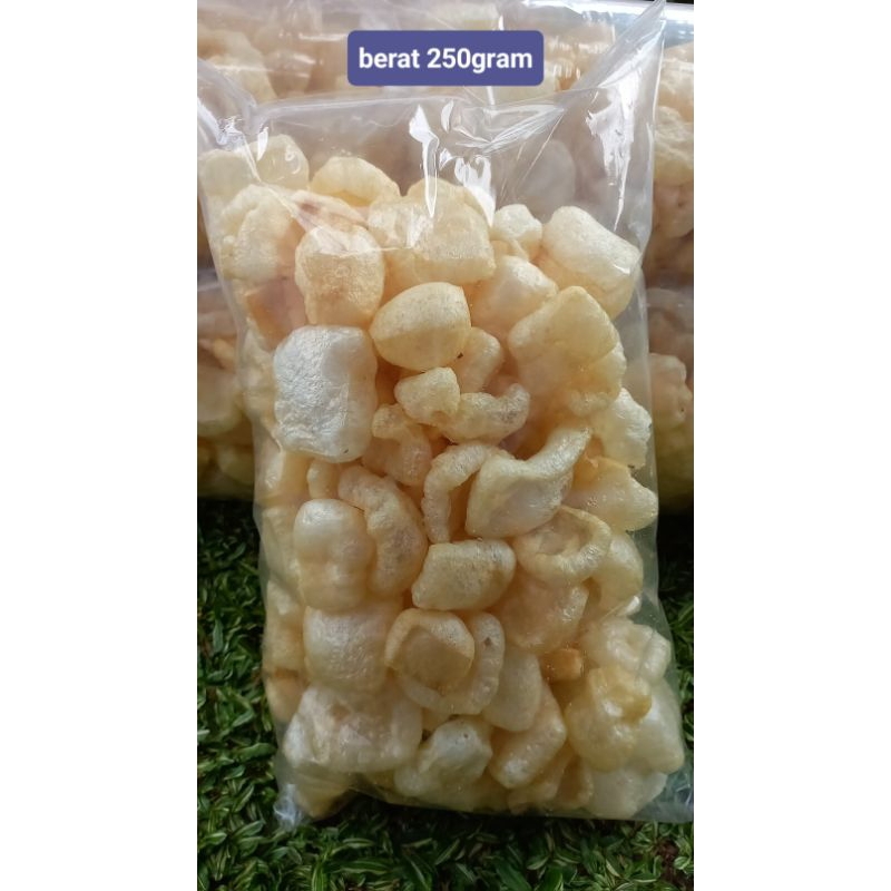 

250 gram kerupuk kulit/jangek termurah asli dari kulit sapi packing kardus