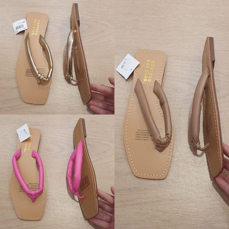 Jastip Termurah Payless by Goddes Sendal Japit Flat Sandal Jepit Tali Puff Montego Bay Club