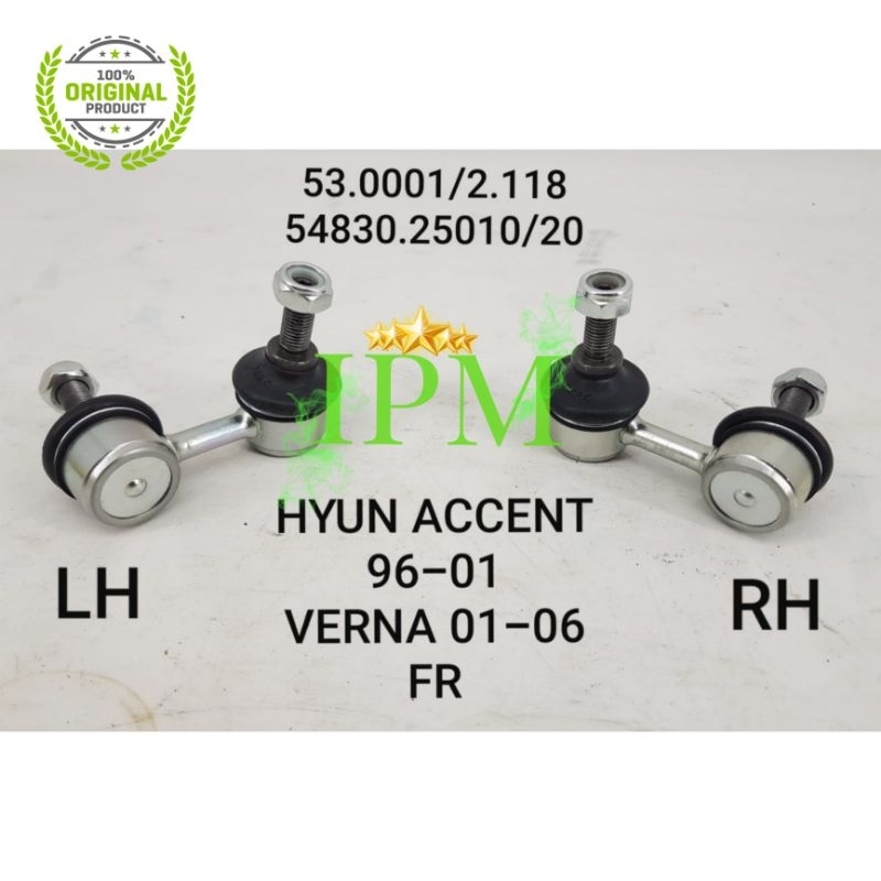 LINK STABILIZER DEPAN HYUNDAI ACCENT 1996-2001 VERNA 2001-2006 GARANSI