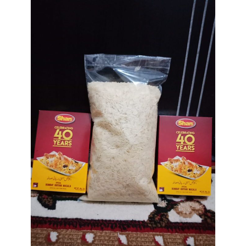 Beras basmati 1 kg + 1 kotak bumbu beryani