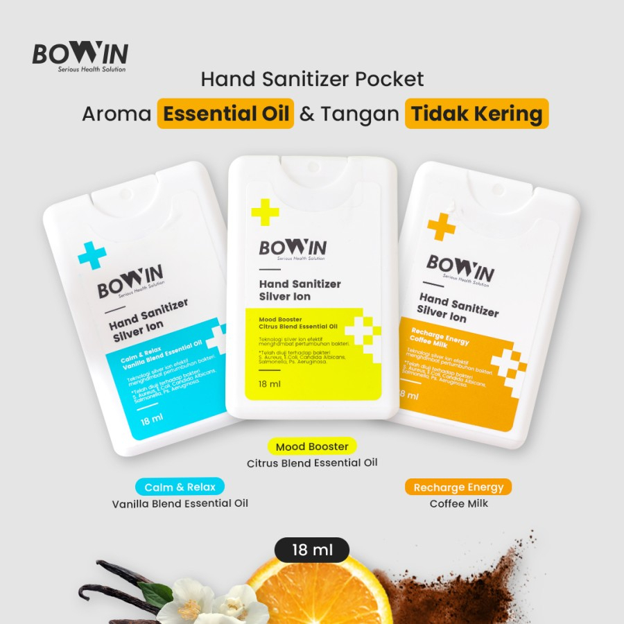 Bowin Hand Sanitizer - Silver Ion Technology (Aroma Tea Tree Oil)