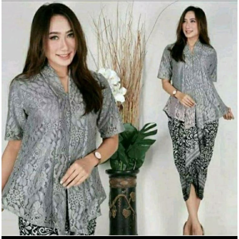 SET KEBAYA FLOY ROK LILIT/KEBAYA MODERN/KEBAYA BROKAT/KEBAYA WANITA