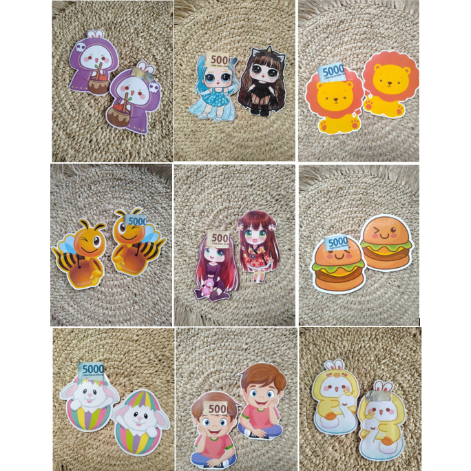 

Amplop karakter 3D ( 1 pack isi 10) bisa untuk lebaran ,imlek,natal ,dll