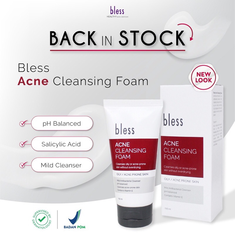 Bless Acne Cleansing Foam / Sabun Cuci Muka Berjerawat