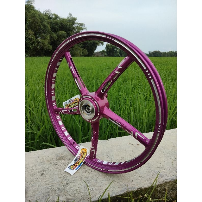 velg rcb depan custom coak uk 120/17 pnp ke semua motor