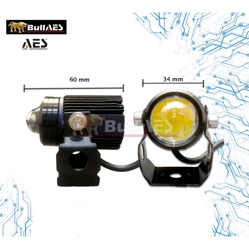 Lampu Tembak Kabut D2 Laser FOGLAMP D2 SUPERBRIGHT Hi LOO LAMPU TEMBAK LASER AES Motor Mobil