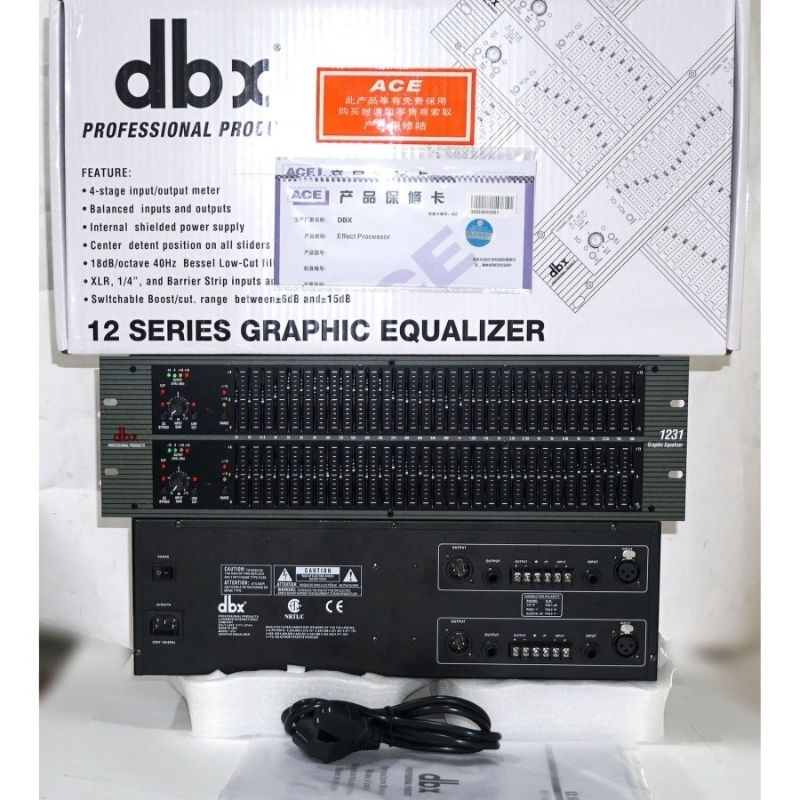 EQUALIZER DBX 1231 grapich equalizer grade A DBX1231