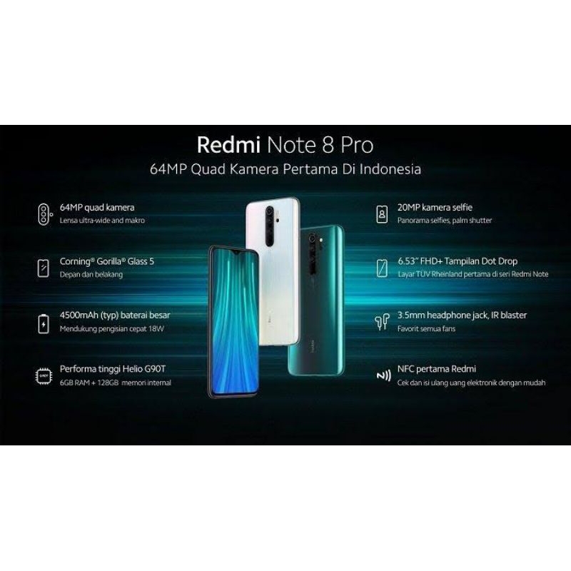 Jual Hp 2023 Second Bekas Xiomi Note 8 Pro 6/128