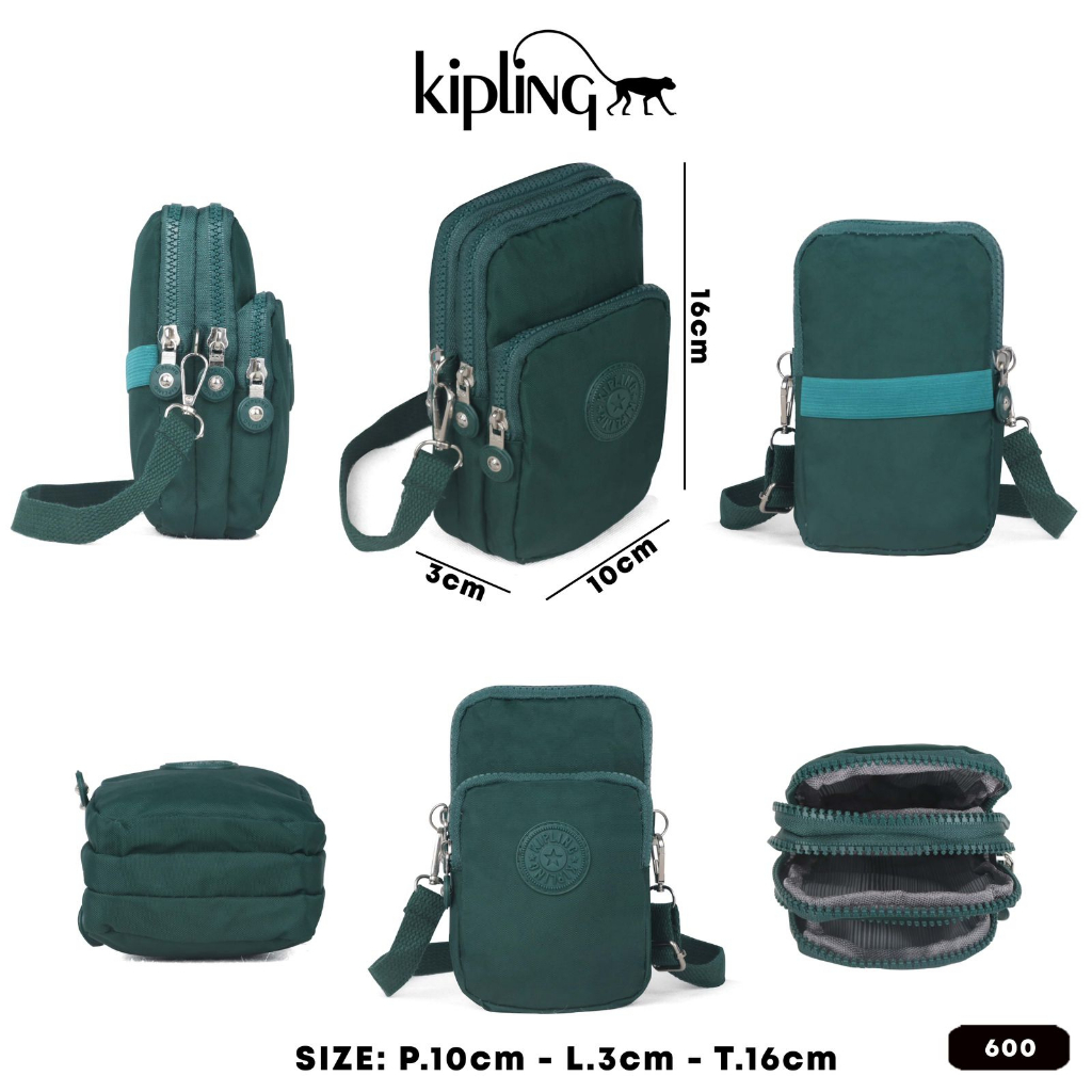 BEST SELLER..DOMPET HP SELEMPANG / TAS SELEMPANG WANITA IMPORT / TAS NYLON WANITA IMPORT / KIPLING 6