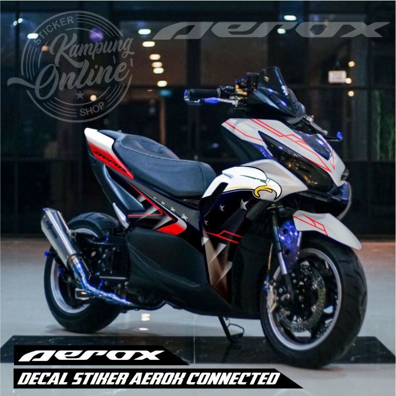 striping aerox new connected decal aerox full body sticker aerox new 155 full body