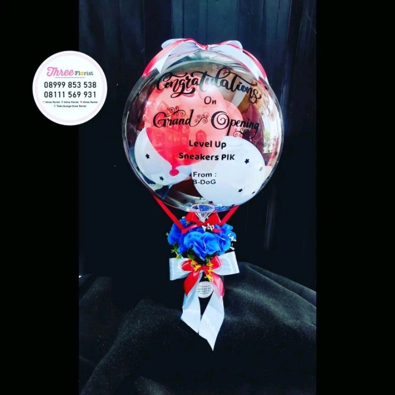 box bunga balon / box bunga balon ucapan congratulations / hadiah ucapan opening / gift