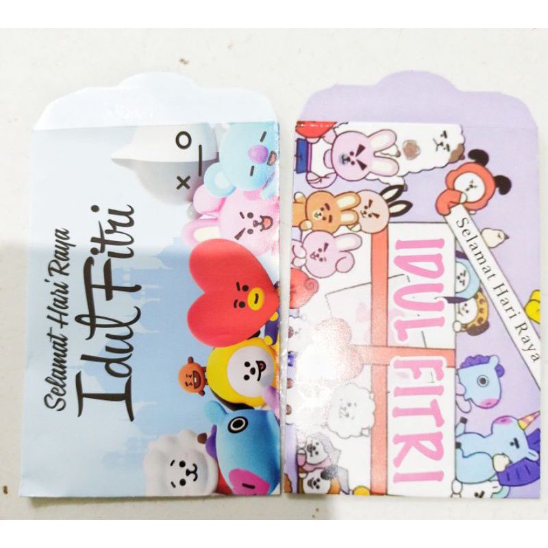 

AMPLOP LEBARAN BT21 terbaru 2023 isi 10 pcs