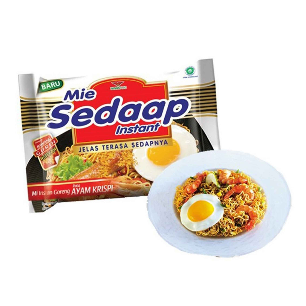 Mie sedap ayam kerispi / Mie instan Goreng/ Mie Goreng Sedap