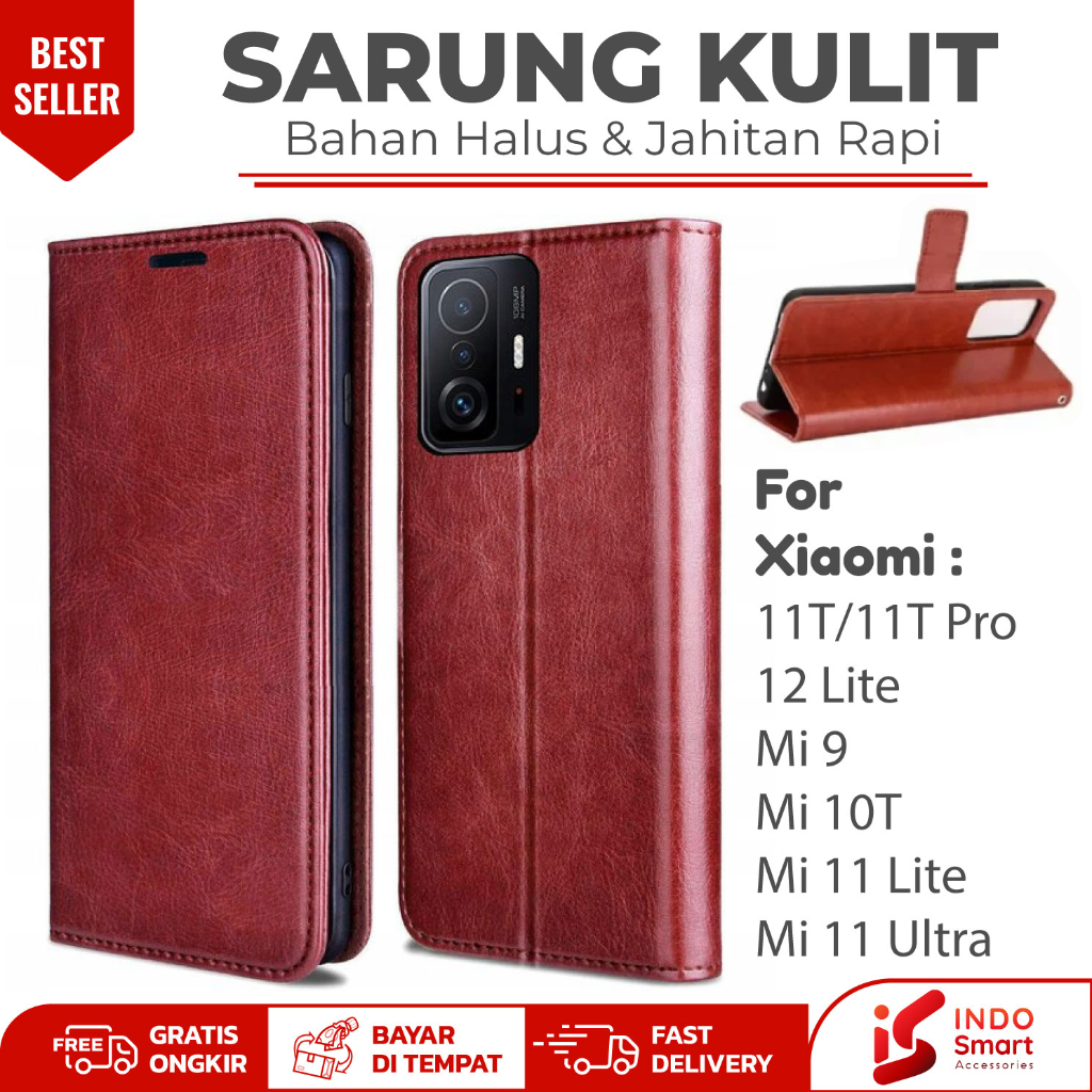 Case Xiaomi 11T 11T Pro 12 Lite Mi 9 / Mi 10T 11 Lite 11 Ultra / Leather Wallet Case Dompet Sarung K
