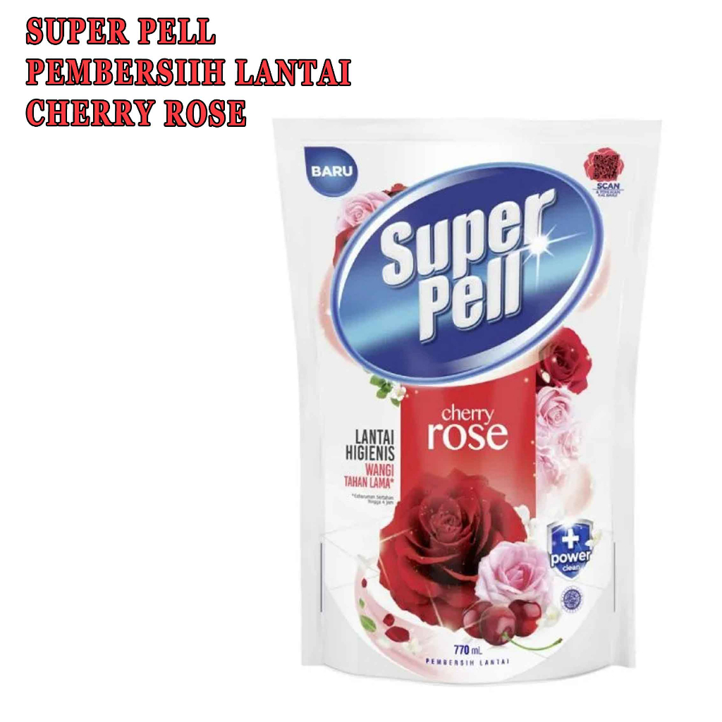 Pembersih Lantai* Super Pell* Aroma Cherry Rose* 770ml