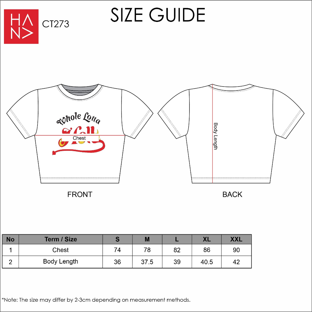 HanaFashion JKT - Helena Crop Top Atasan Kaos Print Wanita - CT273