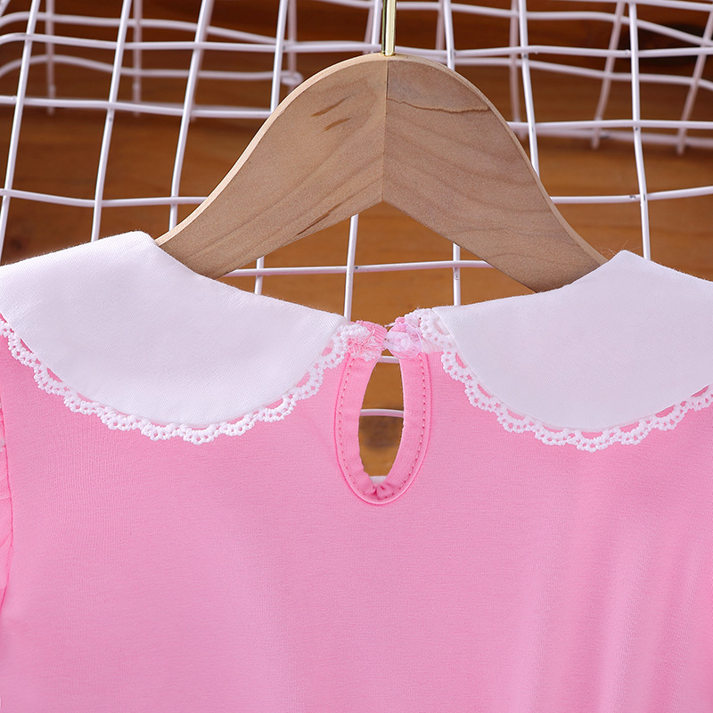 【Gratis Mahkota】Kids Girl Frozen Elsa Putri Gaun Musim Panas Tutu Tulle Bunga Kostum