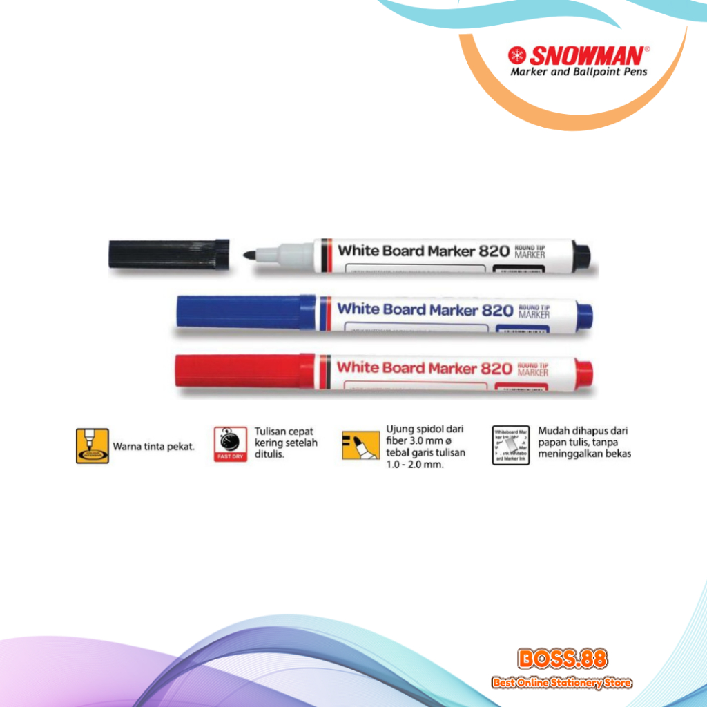 

WHITEBOARD MARKER / SPIDOL WHITEBOARD SNOWMAN BG-820