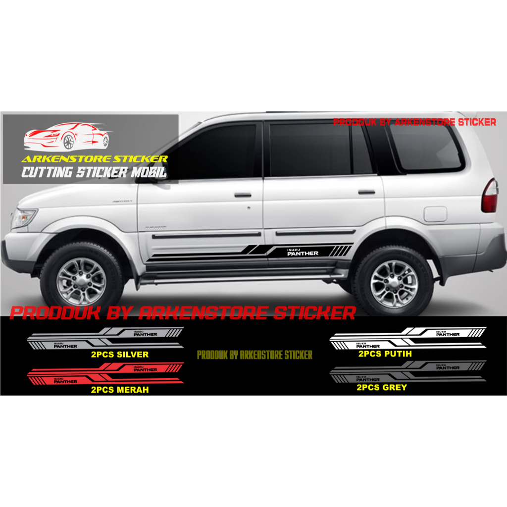 sticker mobil panter cutting sticker  mobil isuzu panter terbaru