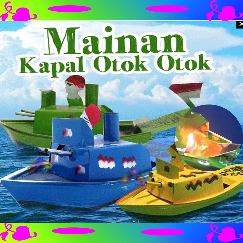 Mainan Kapal Perahu Perahuan Tradisional Mainan Jadul Otok Otok Anak-anak Warna ACAK/RANDOM