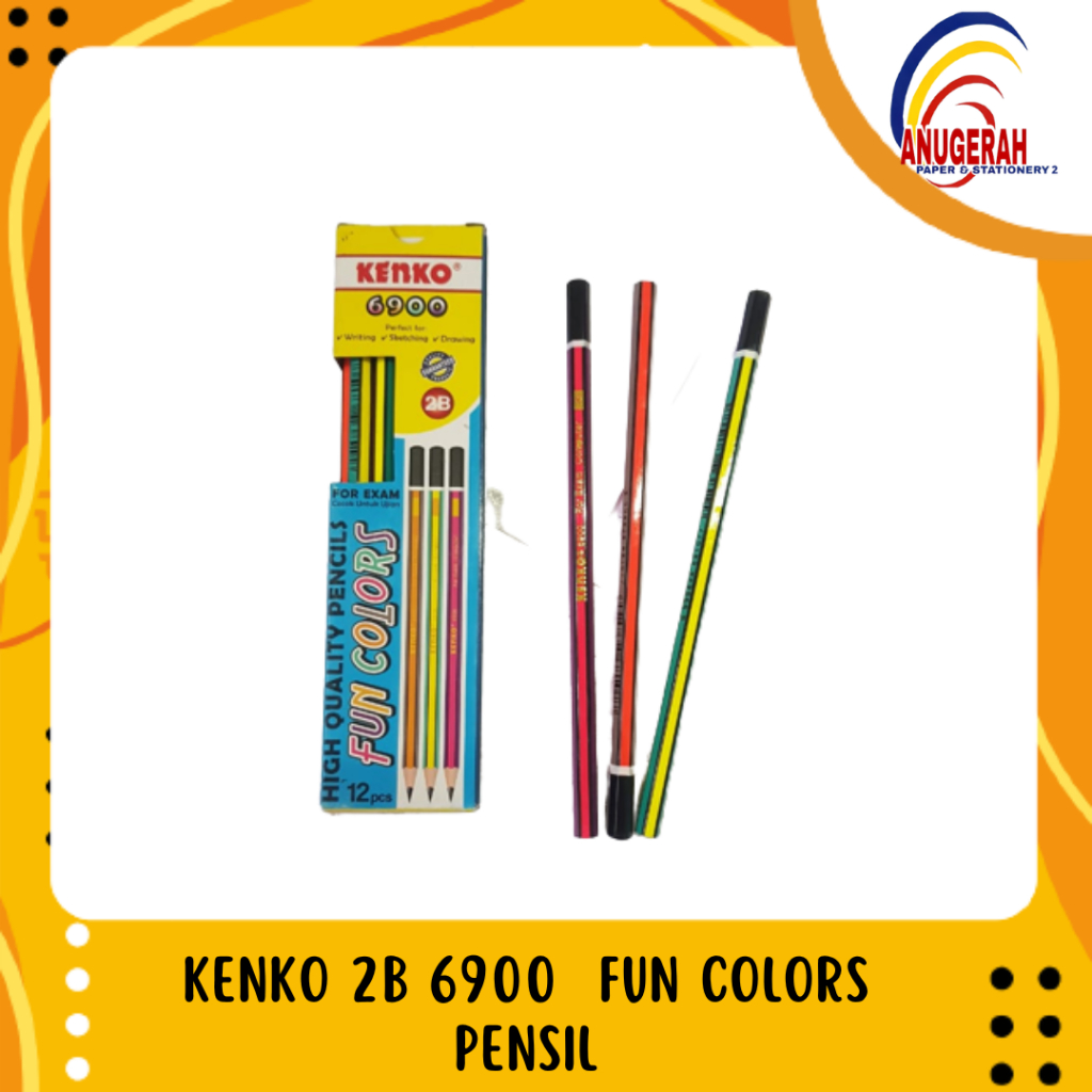 

KENKO 2B 6900 FUN COLORS PENSIL (LSN)