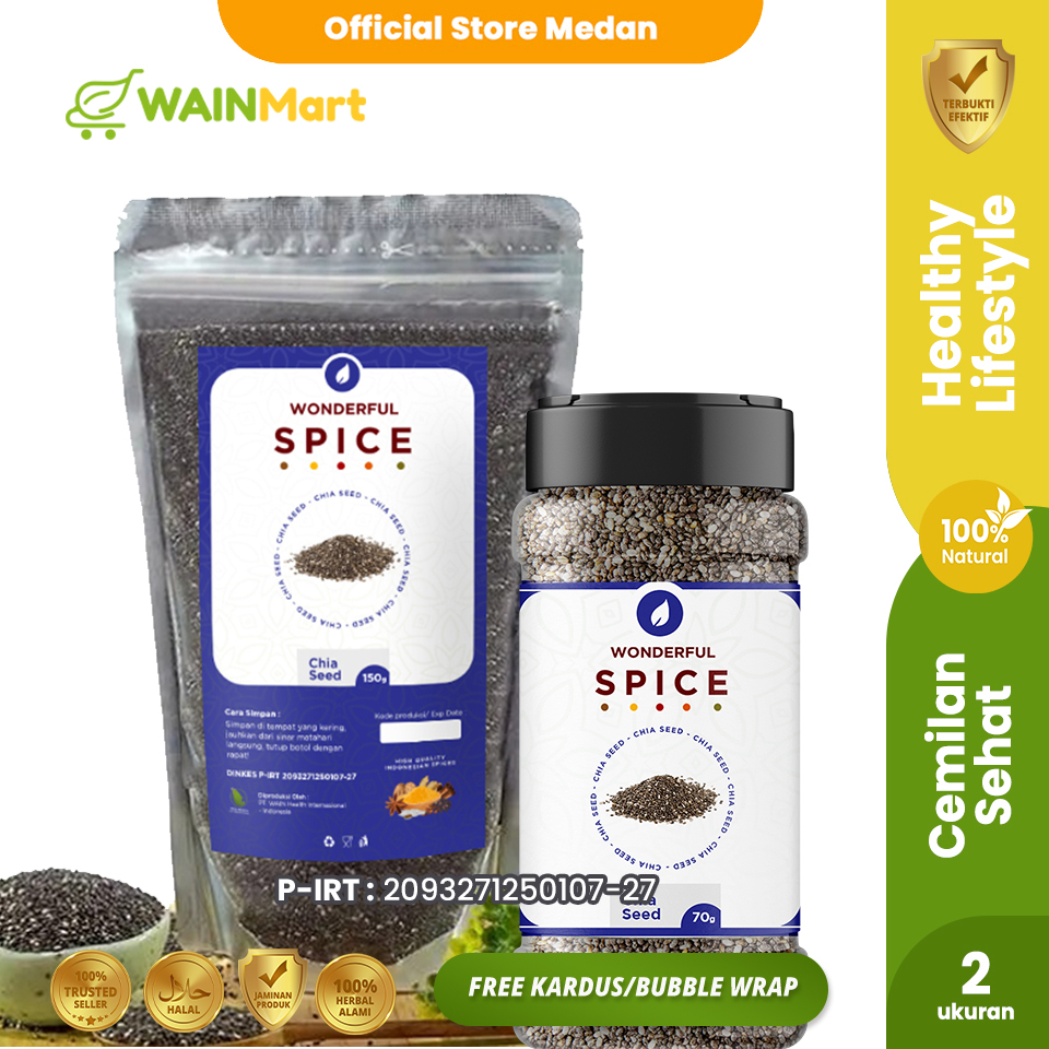 Wainmart Organic Chia Seed Premium Biji Chia Seed Diet Sehat