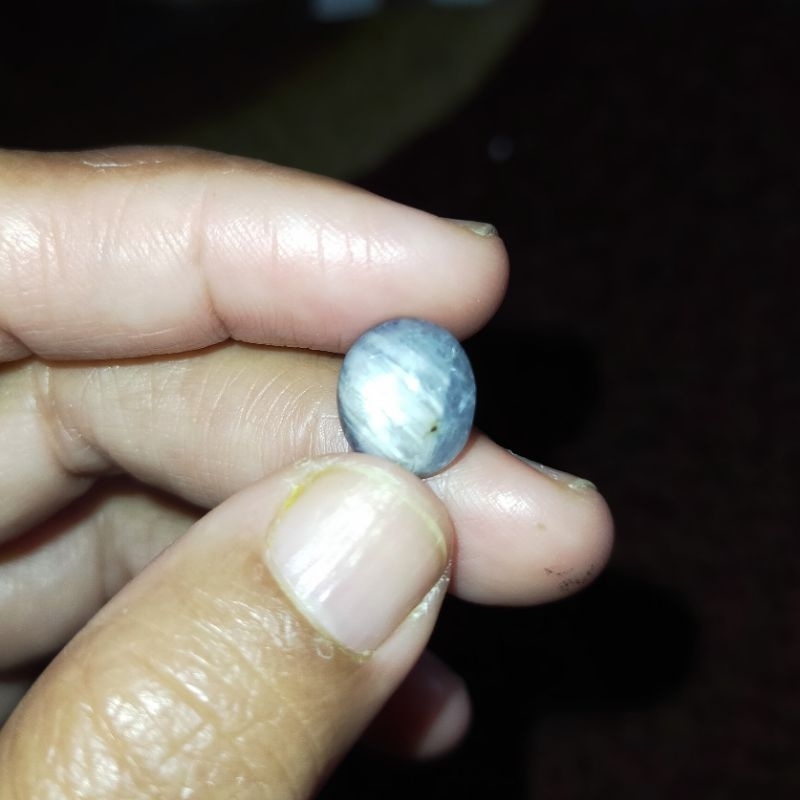 Batu Permata Mulia Natural Blue Star Sapphire Burma (C) / Safir Star Birma