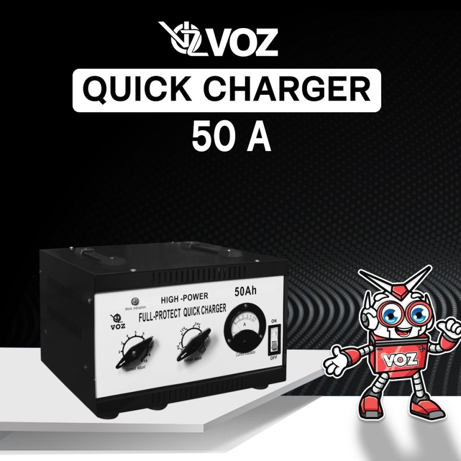Voz Charger Aki 50A | Charger Aki Mobil |Charger Solar Cell