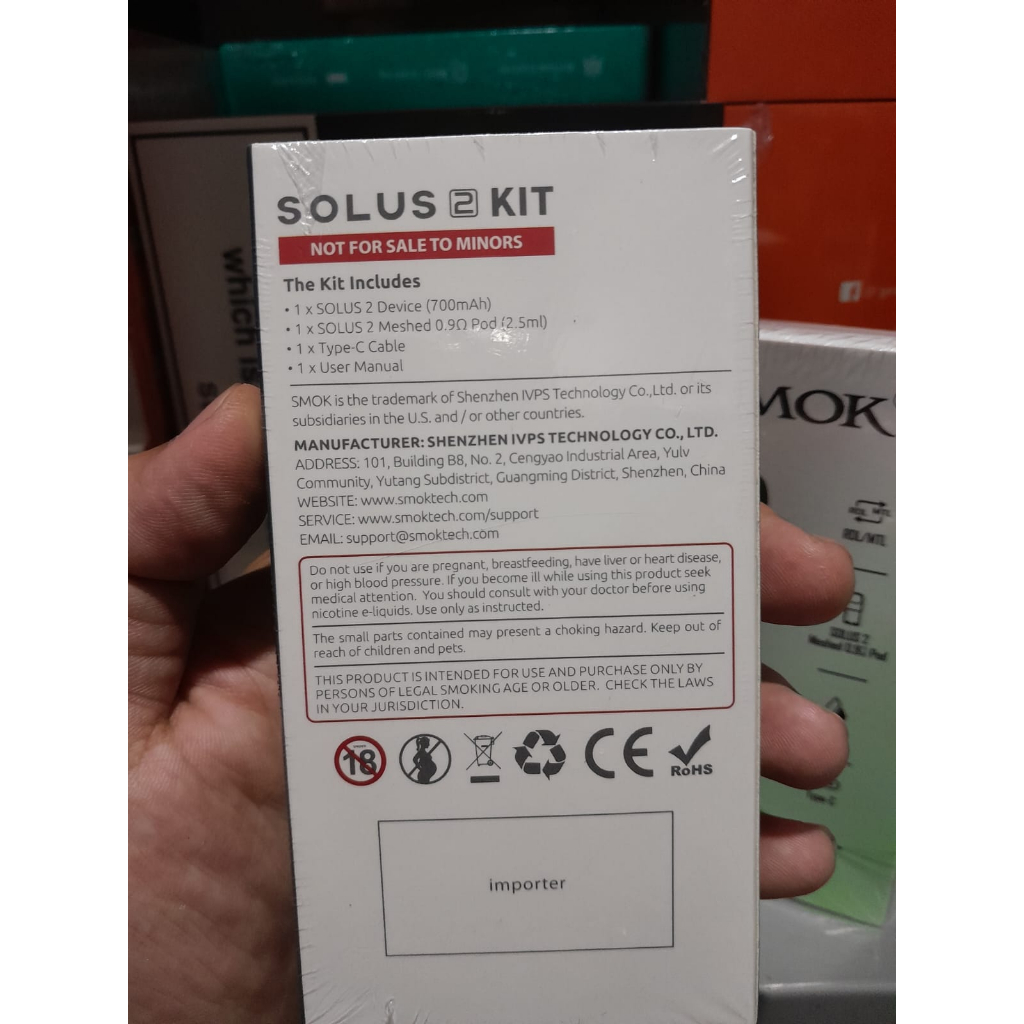 pod kit smok solus 2 bonus gantungan