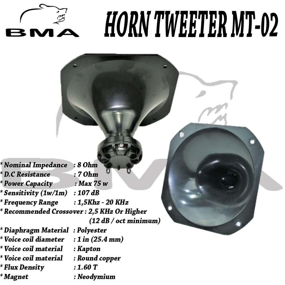 TWEETER HORN BMA MT-02 / TWEETER NEO BMA