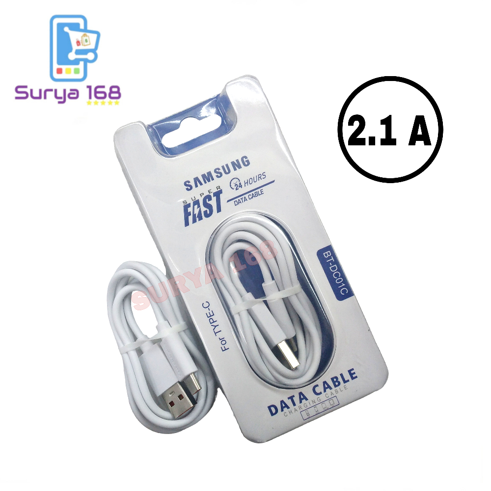 KABEL DATA BT-DC01 WHITE TYPE-C SUPER FAST USB DATA CABLE CHARGING 2.1A