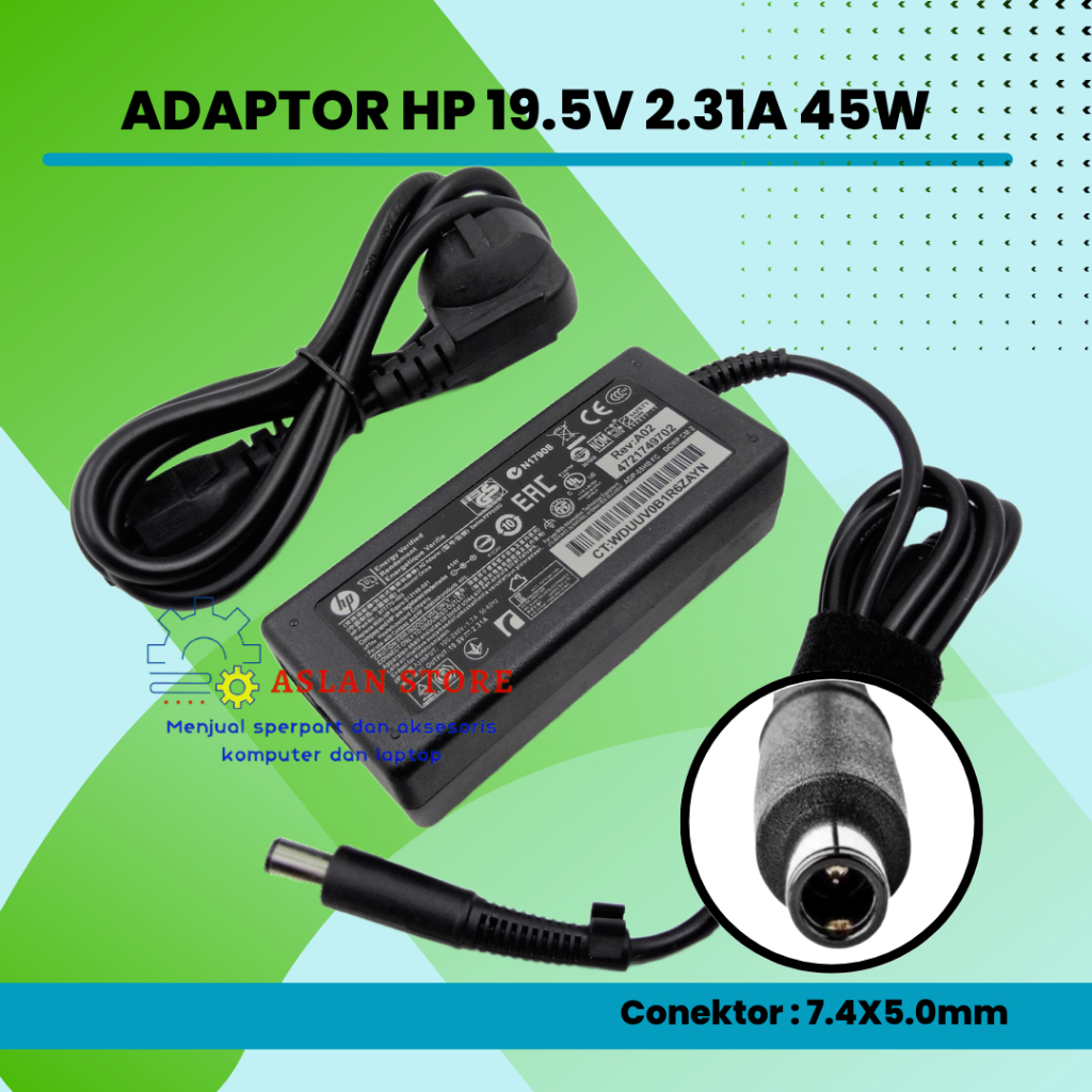 19.5V 2.31A 45W AC Adapter Charger HP ProBook 430 G1 820 G1 HP EliteBook Folio 9470M 9480M