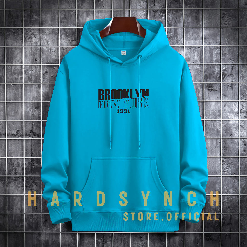 Sweater Hoodie Brooklyn NY Unisex ( Pria &amp; Wanita ) Premium Quality S-XXL Cotton Fleece / Hoodie Korean Style / Sweater Hoodie / Hoodie Polos / Hoodie Wanita / Hoodie Pria / Sweater Hoodie Distro Original ( BNY 53 )