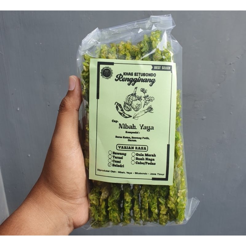 

RENGGINANG KHAS SITUBONDO CAP. MBAH YAYA RASA SELEDRI (ISI 40)