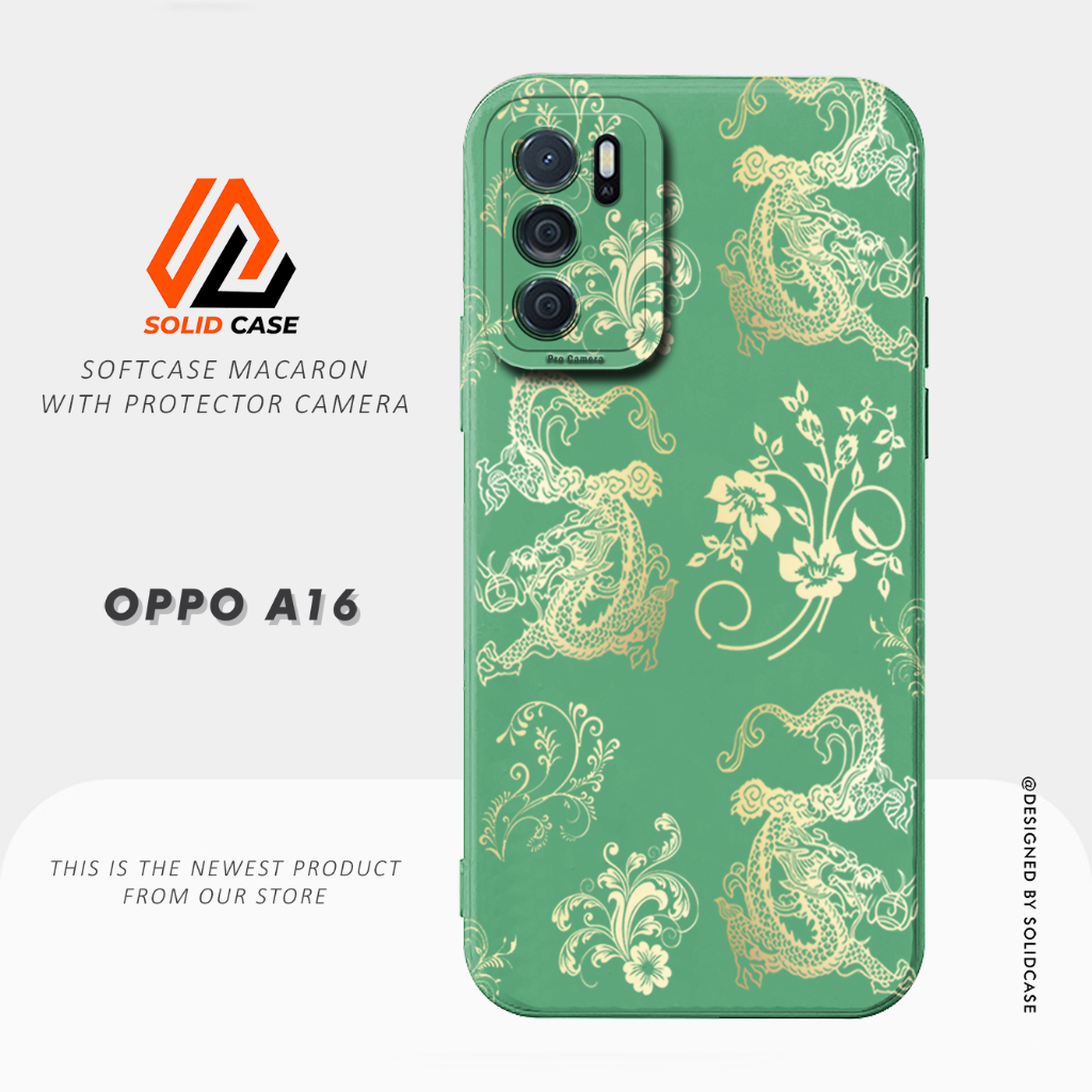 Case Oppo A16 - Casing Oppo A16 [Dragon] Solid Case HP Terbaru 2023 - Softcase Pro Camera - Case Sil