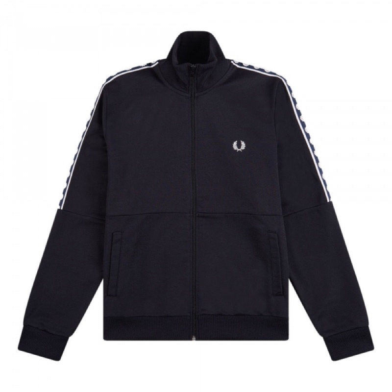 JACKET TRACKTOP FRED PERRY BLACK ORIGINAL AUTHENTIC