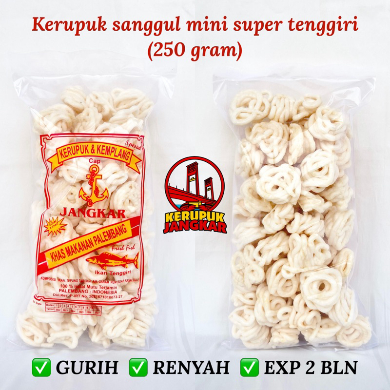 

Kerupuk Sanggul Mini Asli Palembang 250Gr | Asli Ikan Tenggiri